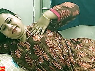 Desi gung-ho aunty having making love affiliated all over lady friends !!! Indian real melted making love